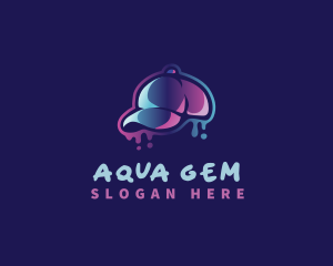 Neon Hat Cap logo design