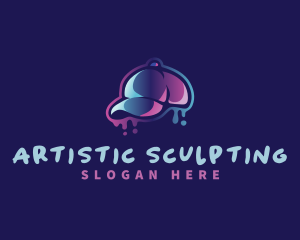 Neon Hat Cap logo design