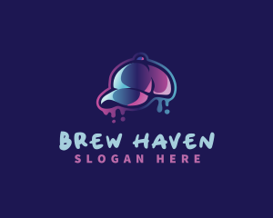 Neon Hat Cap logo design