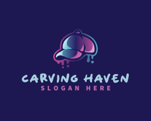 Neon Hat Cap logo design