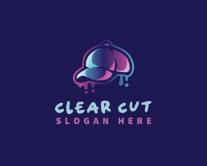 Neon Hat Cap logo design