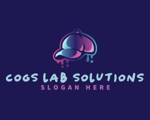 Neon Hat Cap logo design