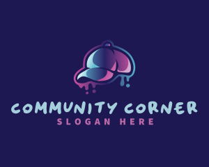 Neon Hat Cap logo design