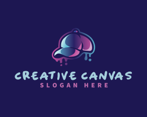 Neon Hat Cap logo design