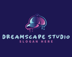 Neon Hat Cap logo design