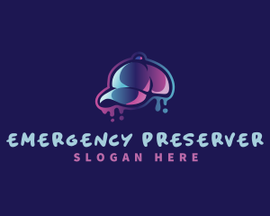 Neon Hat Cap logo design