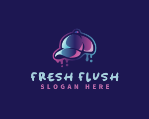 Neon Hat Cap logo design