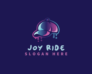 Neon Hat Cap logo design