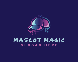 Neon Hat Cap logo design