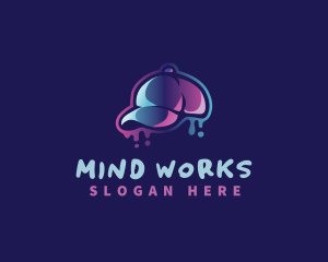 Neon Hat Cap logo design