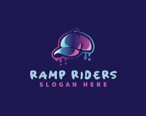 Neon Hat Cap logo design