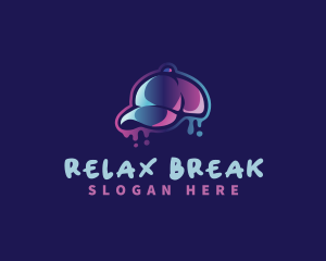 Neon Hat Cap logo design