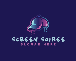 Neon Hat Cap logo design