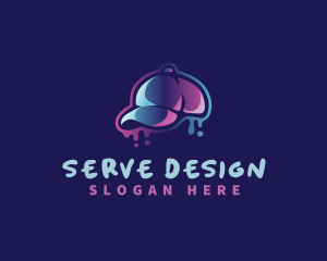 Neon Hat Cap logo design