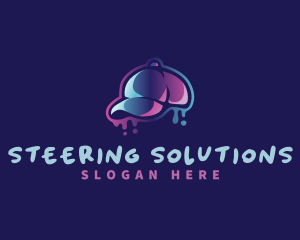 Neon Hat Cap logo design