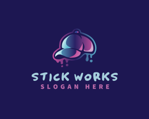 Neon Hat Cap logo design