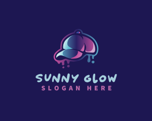 Neon Hat Cap logo design