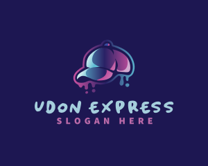 Neon Hat Cap logo design