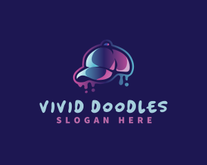 Neon Hat Cap logo design