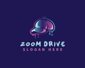 Neon Hat Cap logo design