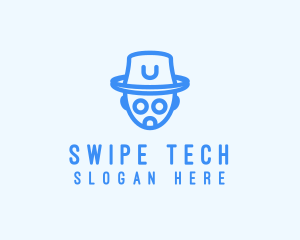 Robot Hat Tech logo design