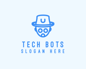 Robot Hat Tech logo design