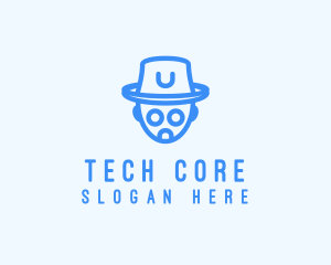 Robot Hat Tech logo design