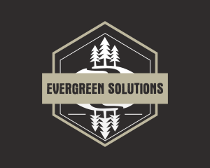 Environment Pine Tree  logo design