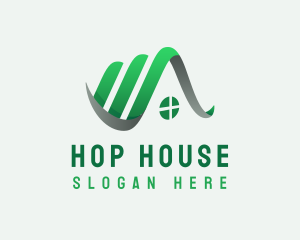 Residential House Roofing logo design