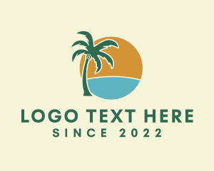 Palm Tree Tropical Summer logo