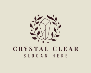 Crystal Jewel Wreath  logo design