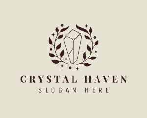 Crystal Jewel Wreath  logo design