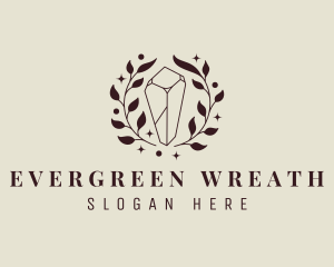 Crystal Jewel Wreath  logo design