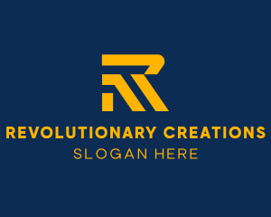 Modern Industrial Letter R  logo design