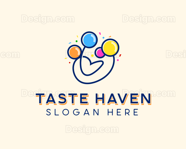 Balloon Party Event Logo