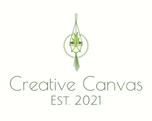 Hanging Plant Decor logo design