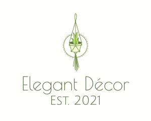 Hanging Plant Decor logo design