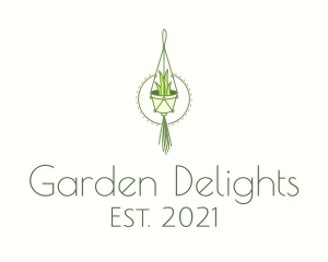 Hanging Plant Decor logo design