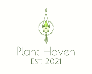 Hanging Plant Decor logo design