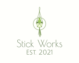 Hanging Plant Decor logo design