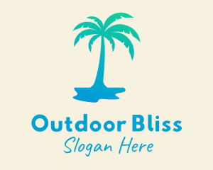 Tropical Palm Tree logo design