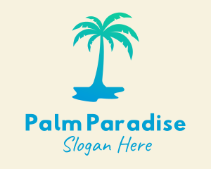 Tropical Palm Tree logo design
