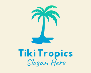 Tropical Palm Tree logo design