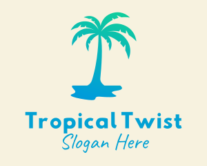 Tropical Palm Tree logo design