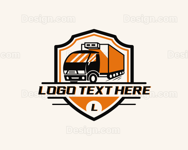 Logistics Delivery Truck Logo