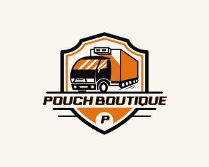 Logistics Delivery Truck Logo