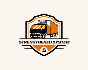 Logistics Delivery Truck Logo