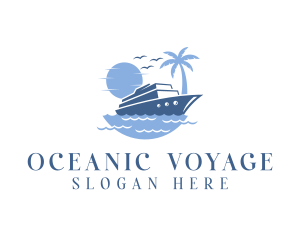 Ocean Cruise Ship logo