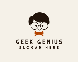 Geek Boy Glasses logo design