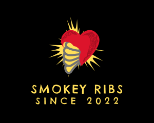 Heart Ribs Graffiti logo